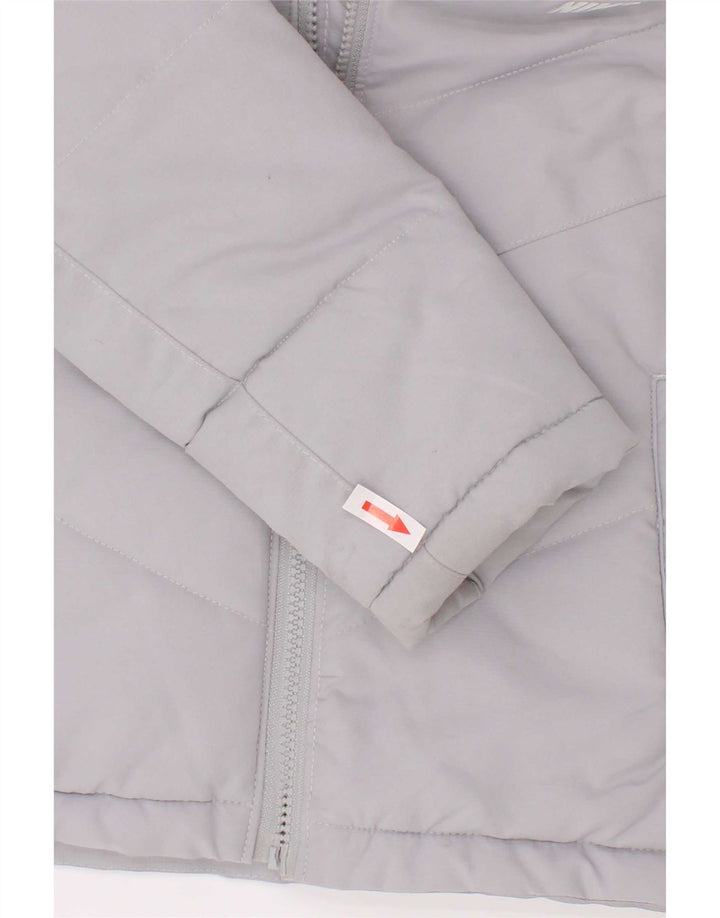 Nike Chaqueta acolchada con capucha para niño 5-6 años Gris medio Poliéster