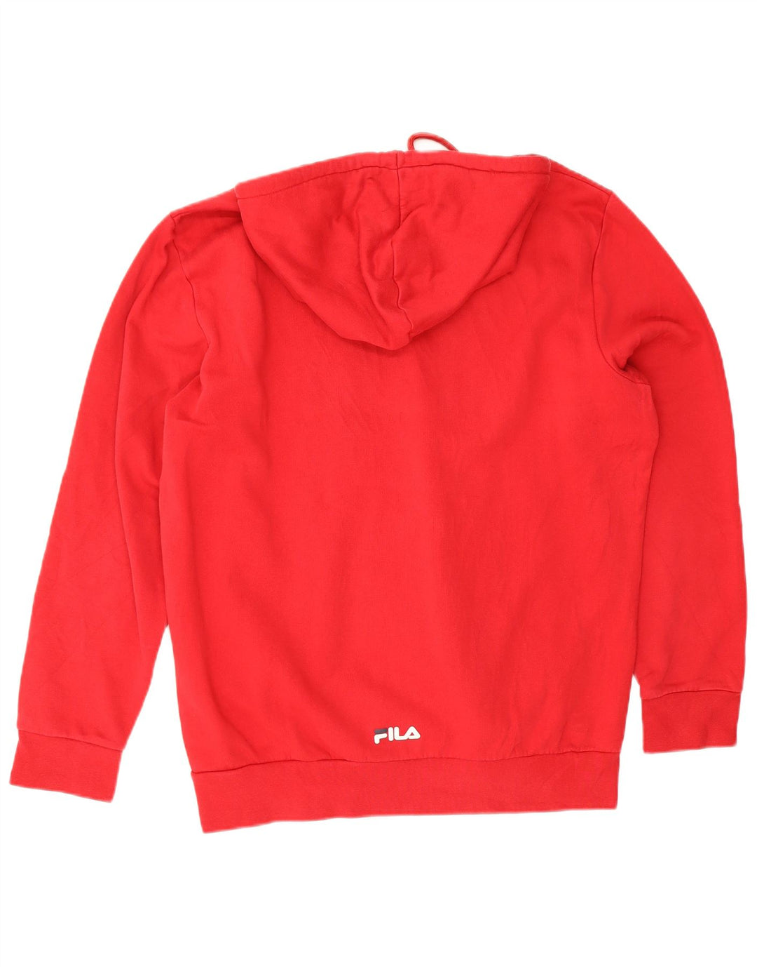 Fila - Sudadera con capucha para hombre, diseño gráfico, talla grande, algodón rojo
