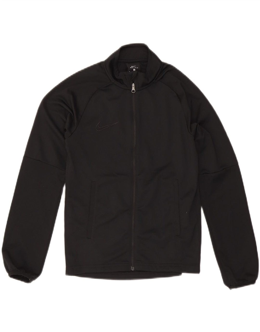 Nike Boys Dri Fit Chándal Top Chaqueta 10-11 años Mediano Negro Poliéster