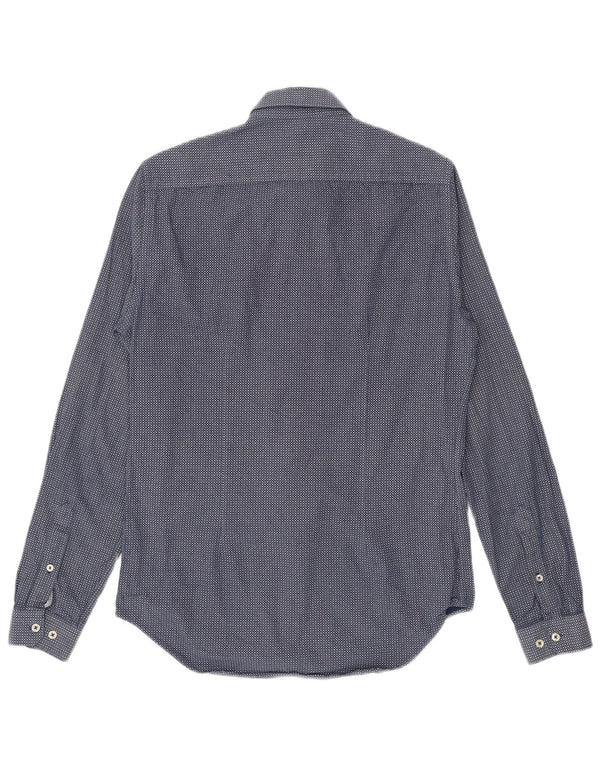 Zara Hombre Camisa Slim Fit Small Azul Marino Vichy