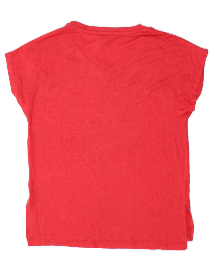 ORVIS Womens Oversized Blouse Top UK 6 XS Red Polyester Vintage Orvis and Second-Hand Orvis from Messina Hembry 