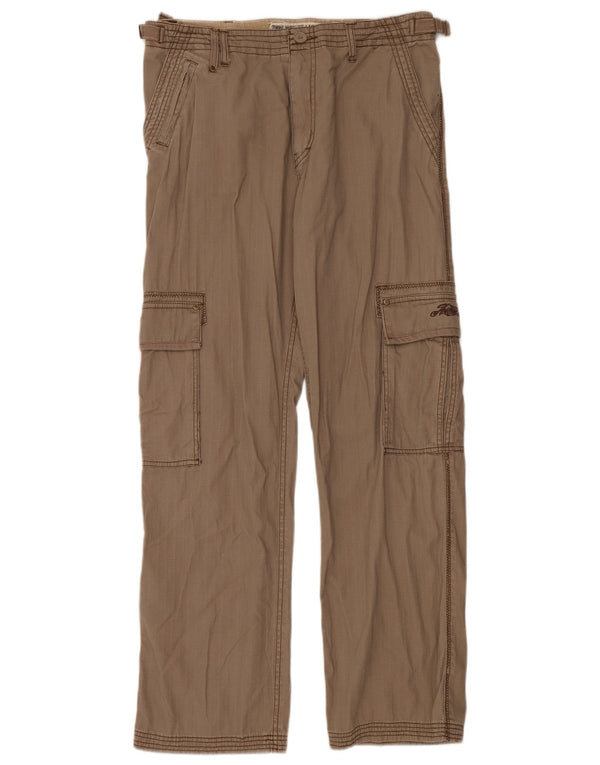 Pantalón cargo recto para hombre Animal W34 L32 Algodón beige