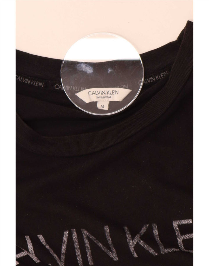 Calvin Klein - Camiseta gráfica para hombre, talla mediana, color negro