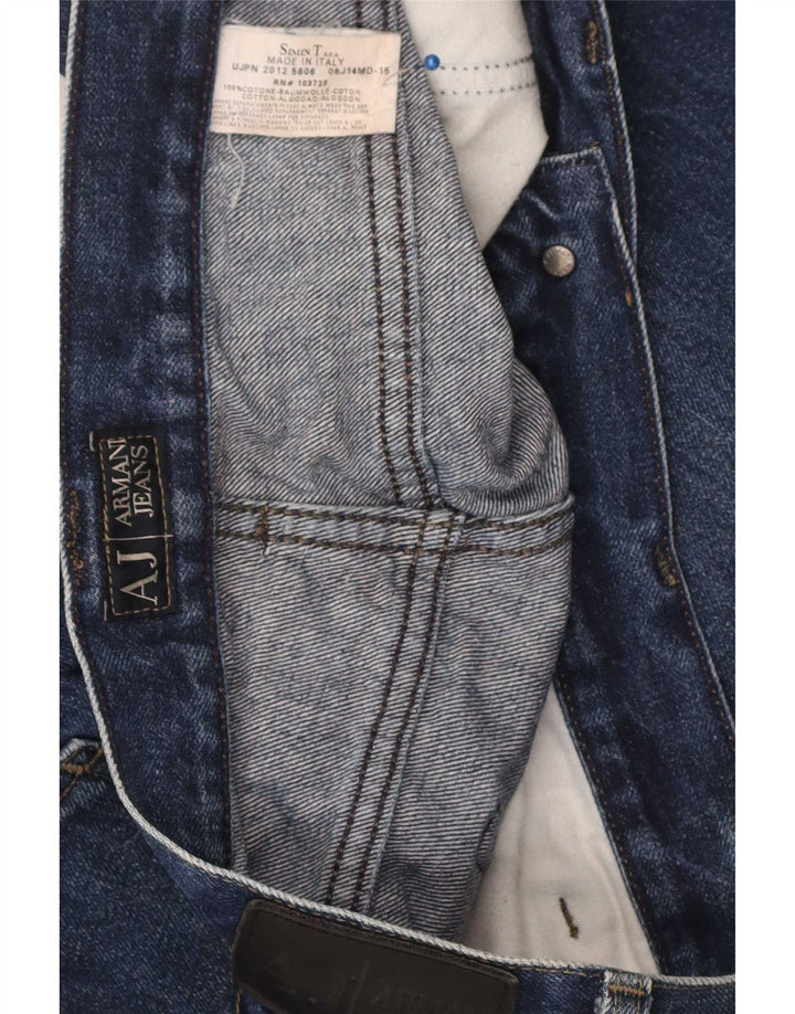 Armani Jeans Rectos Hombre W38 L34 Algodón Azul Marino
