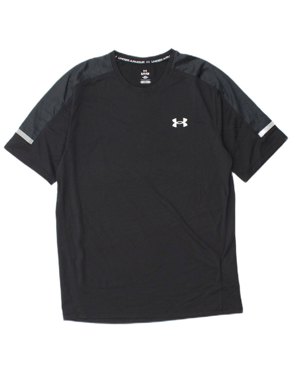 Under Armour Hombre Camiseta Top Small Negro Colorblock Poliéster