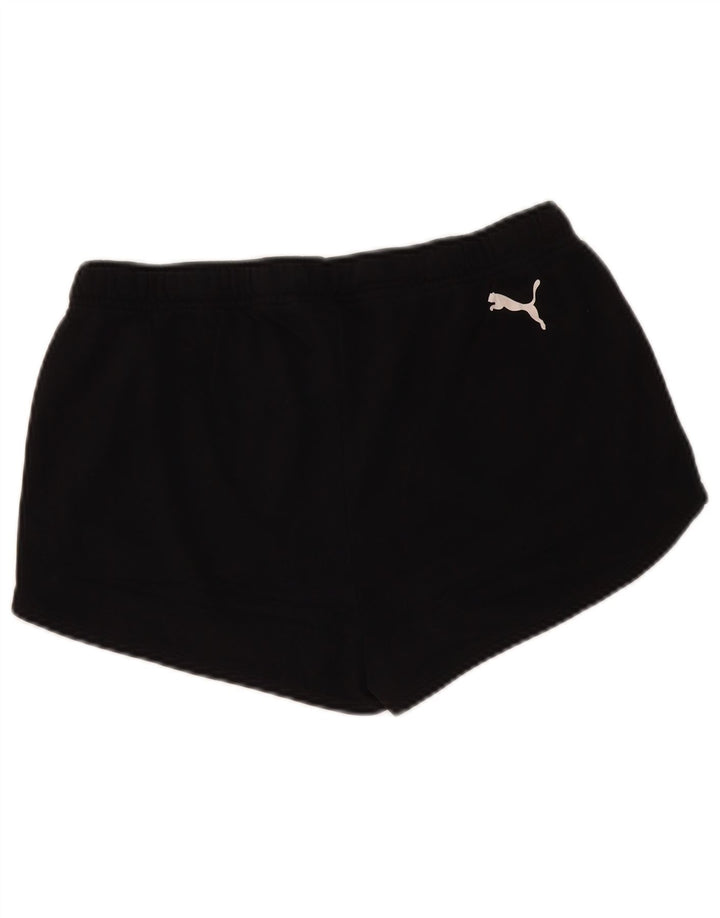 PUMA Pantalones cortos deportivos gráficos para mujer UK 44 Grande Poliéster negro