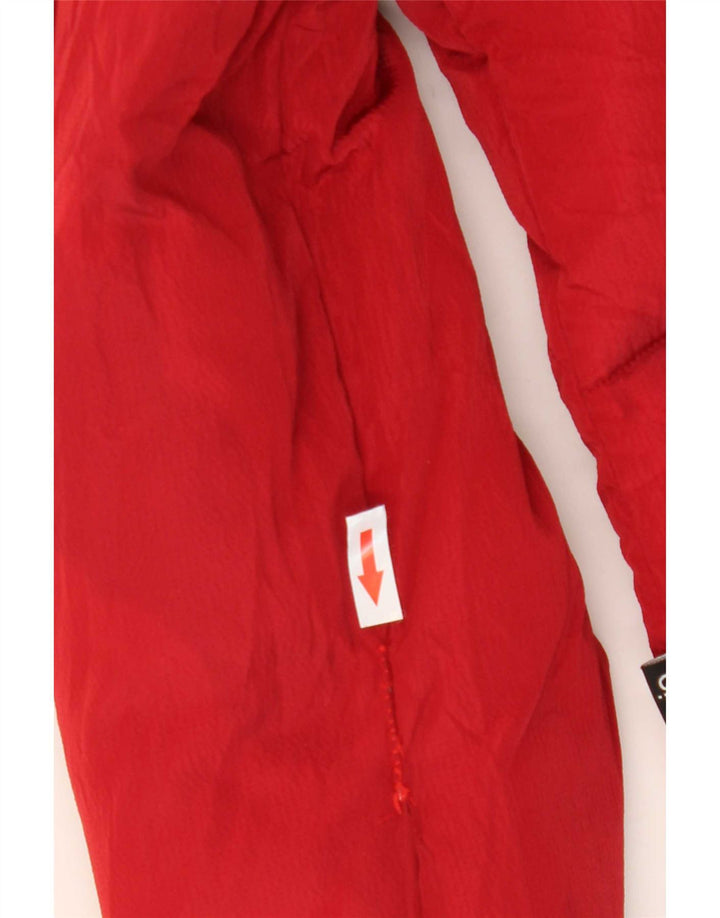 KHUJO Chaqueta acolchada para mujer UK 6 XS Rojo Colorblock Poliéster