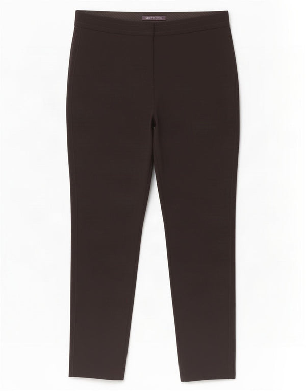 Marks & Spencer Pantalones informales ajustados para mujer UK 12 Medium W32 L26 Negro
