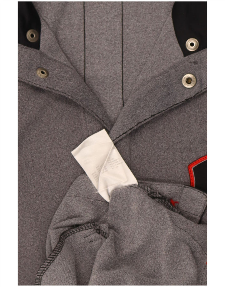Lotto Chaqueta de chándal para hombre ES 42/44 XL Gris Colorblock Poliéster