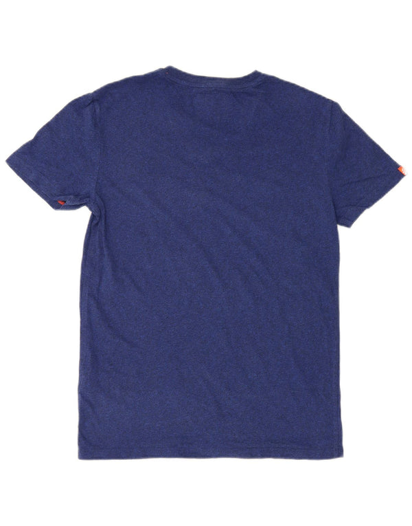 Superdry Hombre Camiseta Top Small Azul Marino Algodón