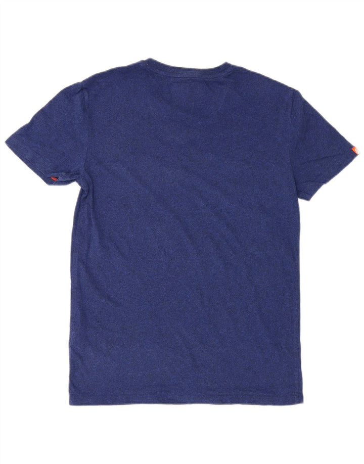 Superdry Hombre Camiseta Top Small Azul Marino Algodón