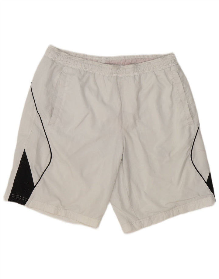 Pantalones cortos deportivos Puma para hombre Poliéster color block blanco mediano