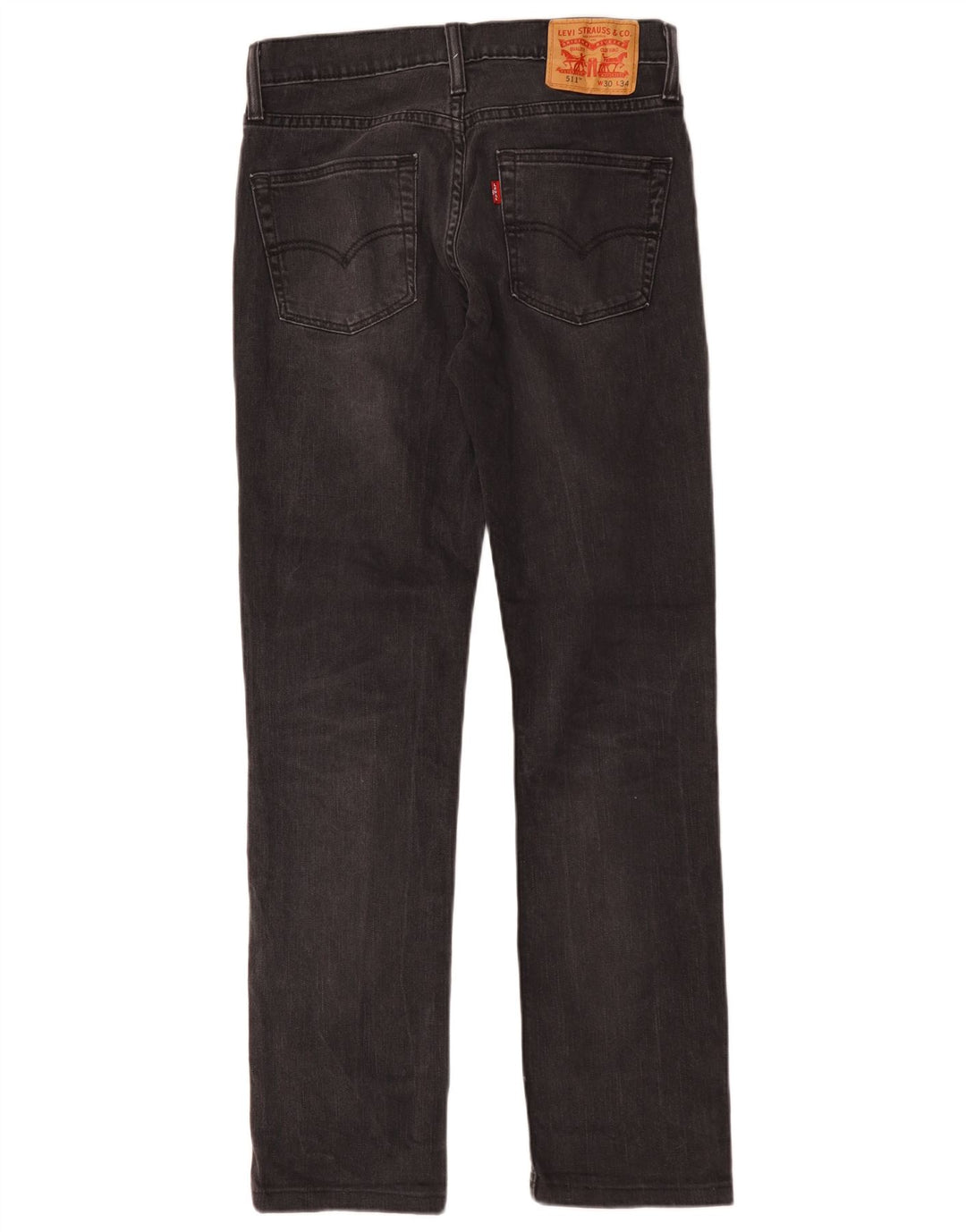 Levi's Hombre 511 Slim Jeans W30 L30 Algodón Negro