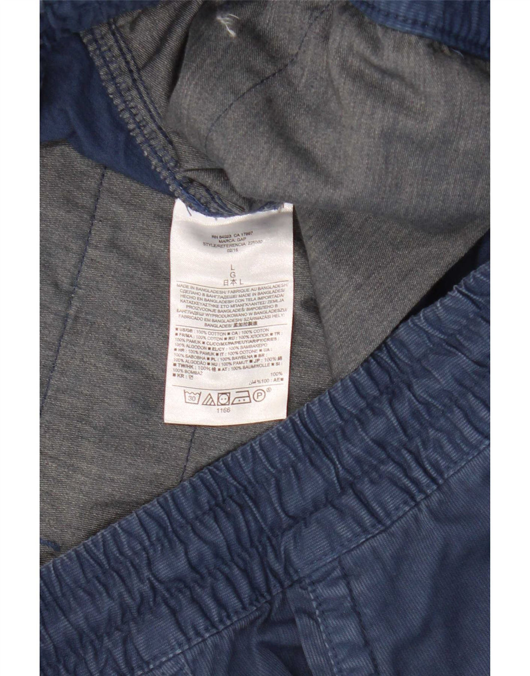 Gap - Pantalones cortos chinos para hombre, talla grande, W36, algodón azul marino