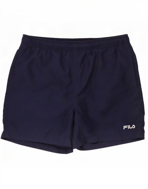 Fila Shorts deportivos para hombre Poliéster azul marino mediano
