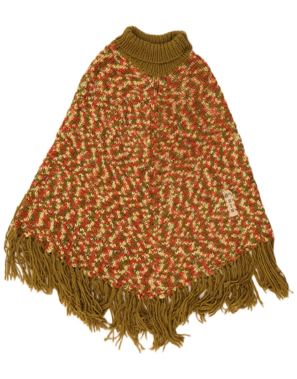 Eighth Sin - Poncho para mujer, talla única, acrílico moteado multicolor