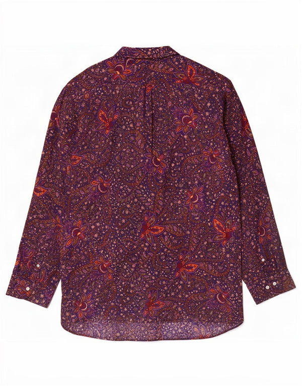Chaps Camisa para mujer UK 20 2XL Púrpura Paisley Algodón