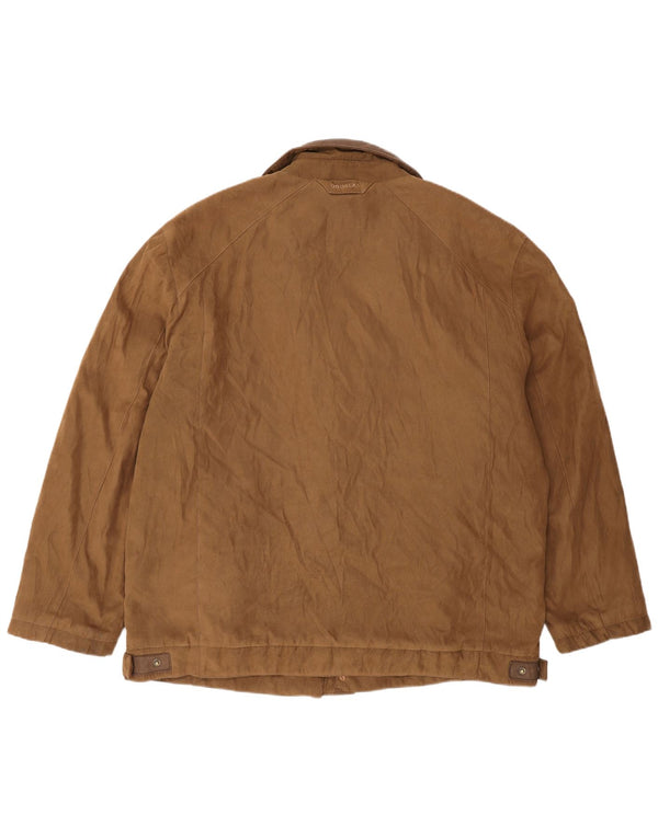 Douglas Chaqueta de ante para hombre UK 46 3XL Cuero beige