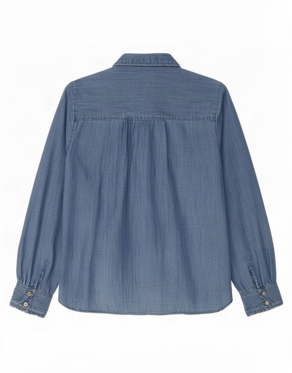 Marks & Spencer Camisa vaquera para mujer UK 46 Large Lyocell azul