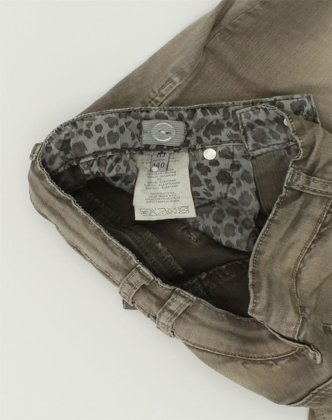 GAUDI Girls Slim Jeans 9-10 Years W24 L26 Grey Cotton | Vintage Gaudi | Thrift | Second-Hand Gaudi | Used Clothing | Messina Hembry 