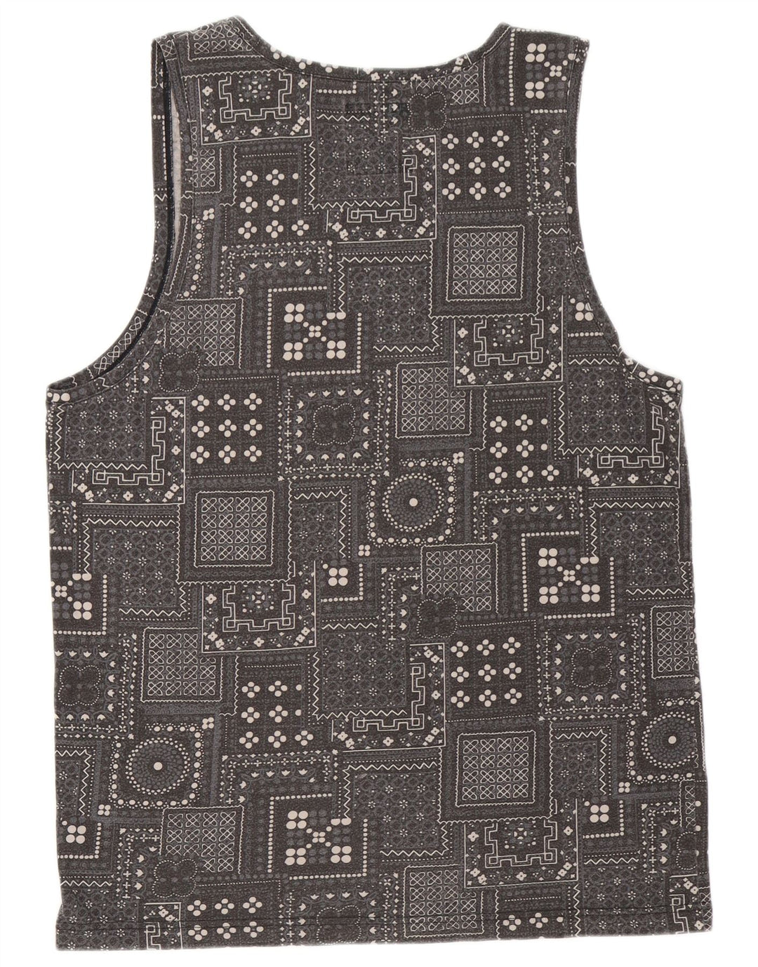 Vans Hombre Chaleco Top XL Gris Algodón Geométrico