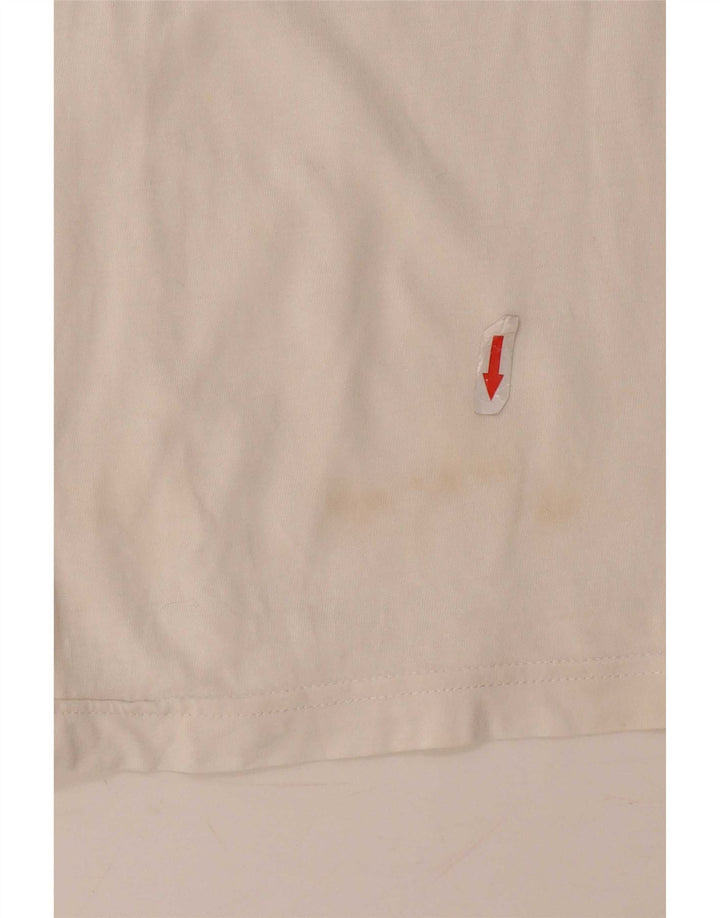 Puma Hombre Camiseta Gráfica Top Medium Blanco