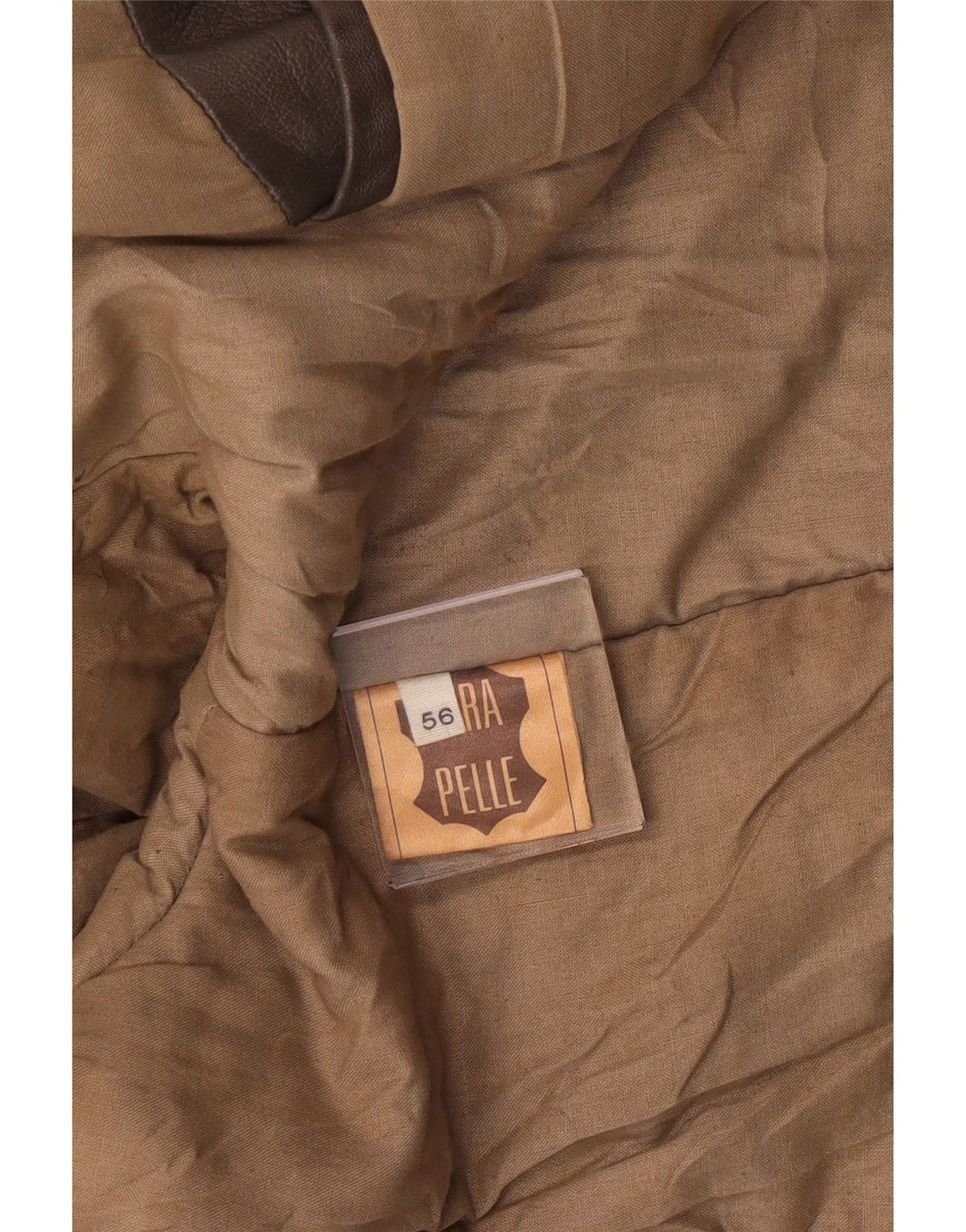 Vintage hombres chaqueta de cuero militar IT 56 3XL cuero gris