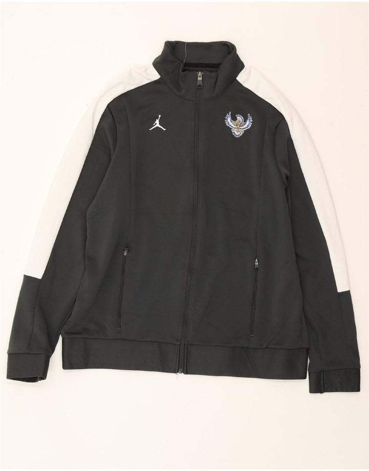 JORDAN Chaqueta de chándal para hombre XL Verde Colorblock Poliéster