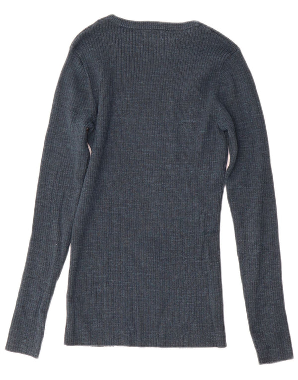 Suéter tipo jersey con cuello barco para mujer de Fat Face UK 8 Small Azul