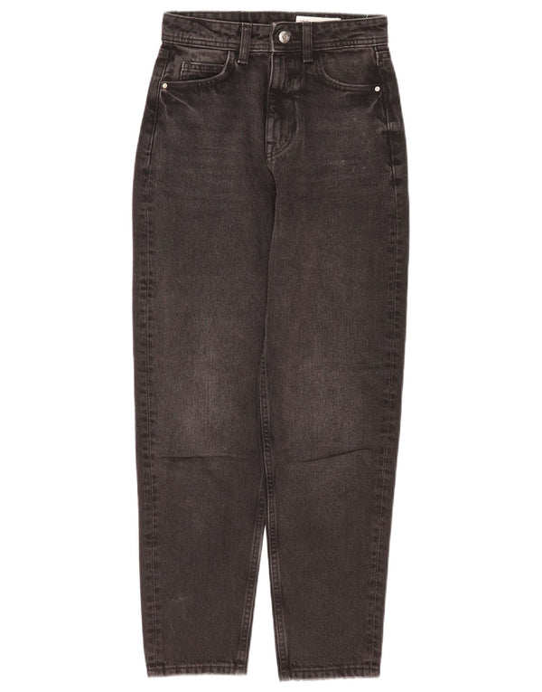 Zara Jeans Cónicos Para Mujer EU 32 2XS W22 L27 Algodón Gris
