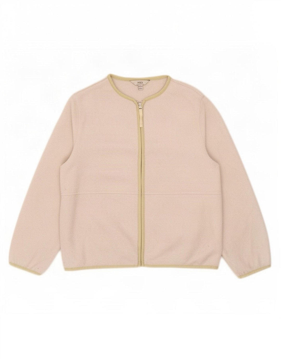 Marks & Spencer Chaqueta polar para mujer UK 44 Poliéster gris medio