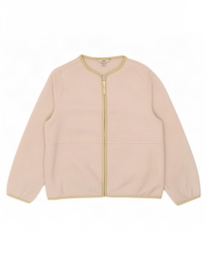 Marks & Spencer Chaqueta polar para mujer UK 44 Poliéster gris medio