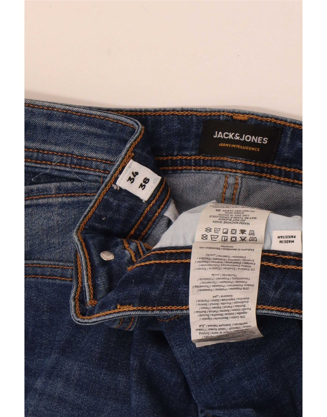 Jack & Jones Vaqueros Slim para Hombre W34 L36 Algodón Azul
