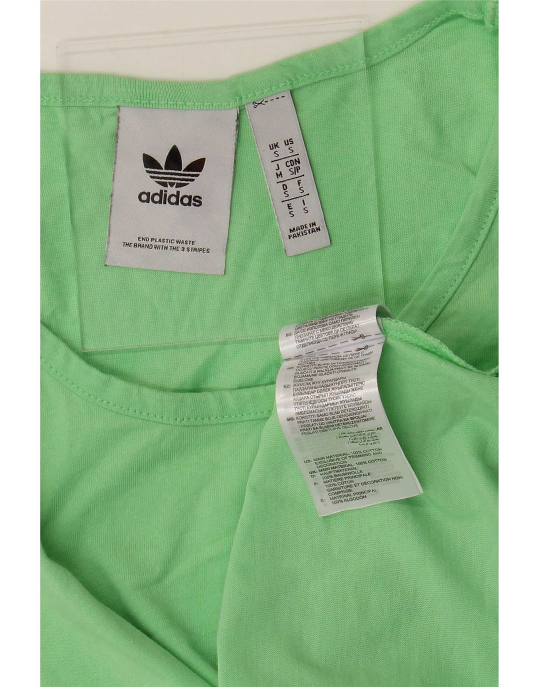 Adidas Hombre Chaleco Top Pequeño Algodón Verde