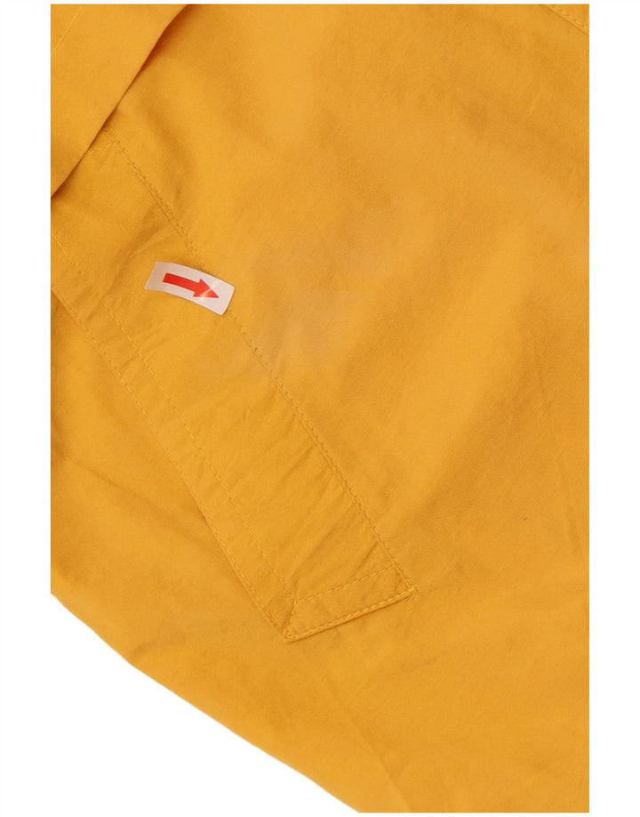 Vintage mujer oversize gabardina Reino Unido 14 algodón amarillo grande