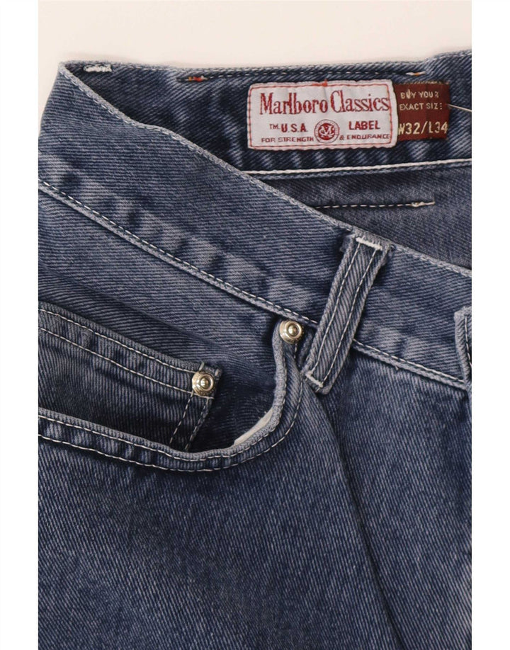 Marlboro Classics Jeans rectos para hombre W32 L30 Algodón azul