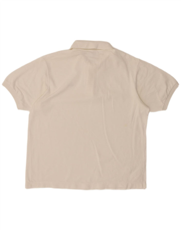 LACOSTE Polo para hombre Talla 6 XL Algodón blanco