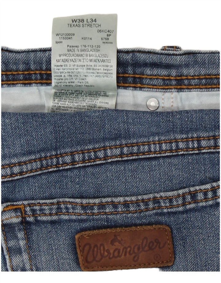 Vaqueros Wrangler Hombre Rectos W38 L31 Algodón Azul
