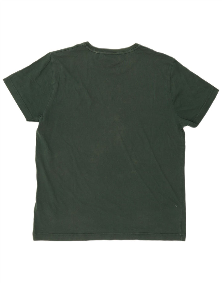 Gant Camiseta Gráfica Para Hombre Top Grande De Algodón Verde