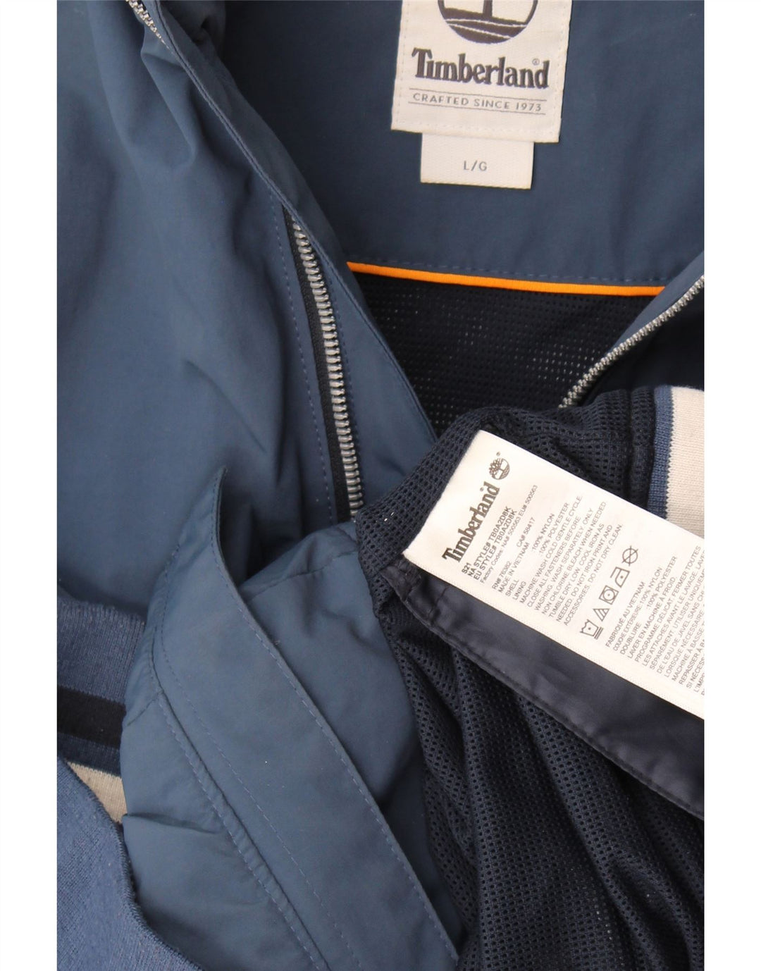 Timberland Chaqueta Bomber para Hombre Nylon Azul Marino Grande