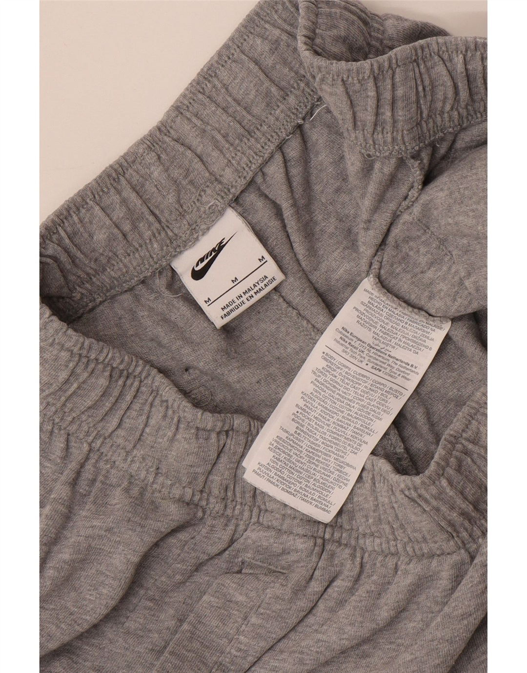 Nike - Pantalones cortos deportivos para mujer, talla 40, algodón gris medio