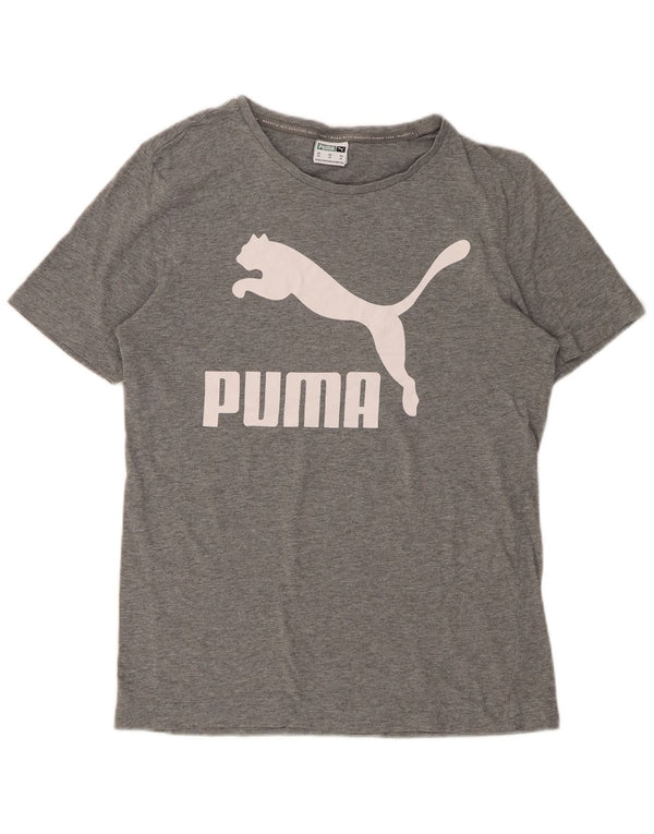 PUMA Camiseta gráfica para hombre Top XS Gris moteado