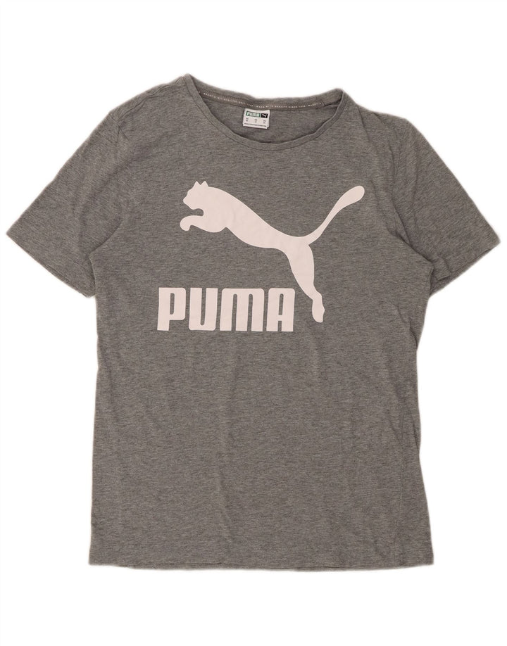 PUMA Camiseta gráfica para hombre Top XS Gris moteado