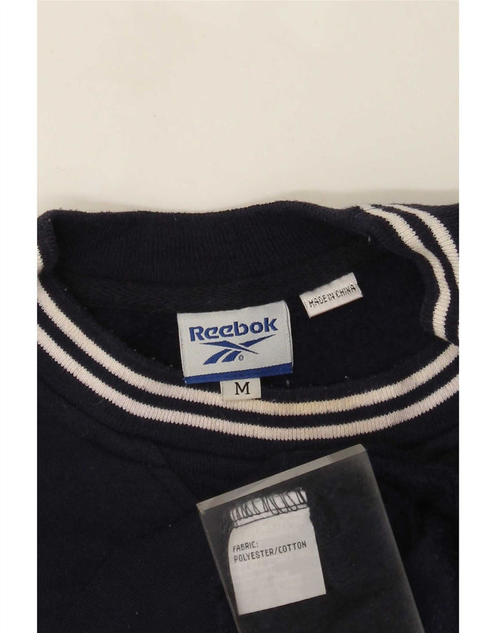 Sudadera Reebok Hombre Graphic Jumper Medium Azul Marino Poliéster