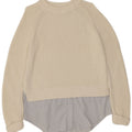 Marks & Spencer Jersey de cuello redondo para mujer, talla 40, color blanco roto