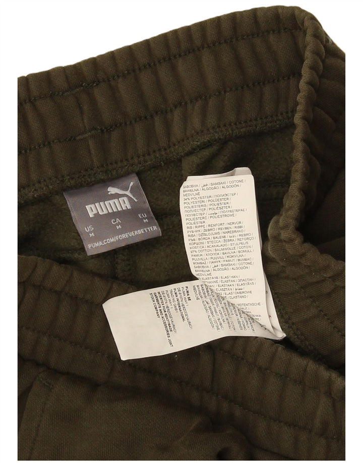 Pantalones De Chándal Puma Joggers De Algodón Verde Medio |