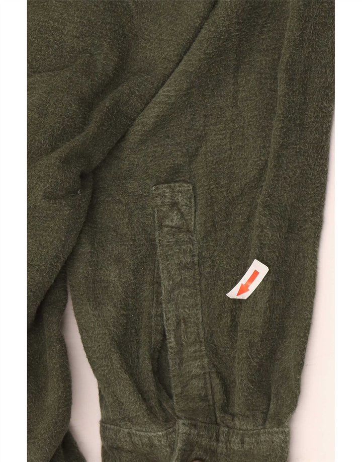 Eddie Bauer Camisa de Franela para Hombre Algodón Caqui Grande