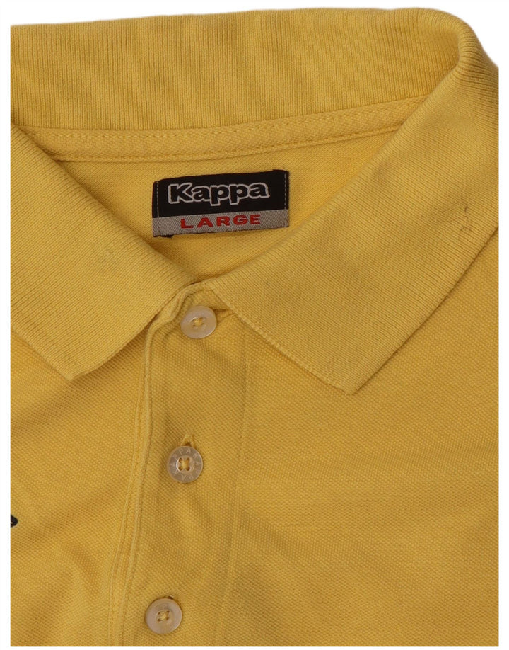 Polo Kappa Hombre Grande Amarillo