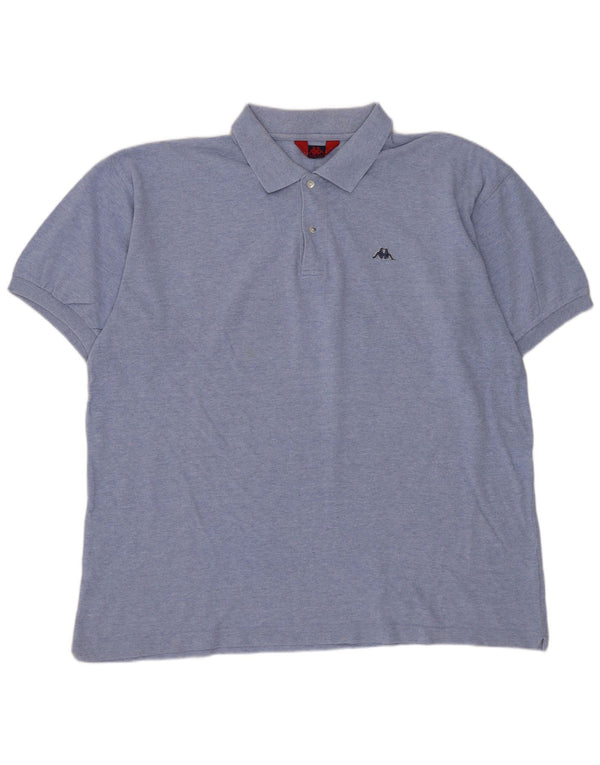 Polo Kappa Hombre Grande Azul Algodón