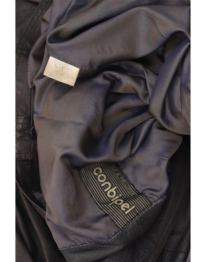 CONBIPEL Chaqueta de cuero extragrande para mujer UK 18 XL Cuero marrón